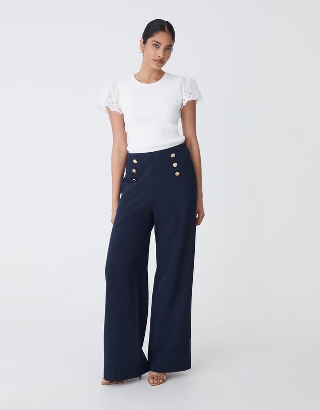 Forcast - Evie Wide Leg Sailor Pants