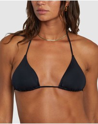 RVCA - Solid Halter Triangle Bikini Top