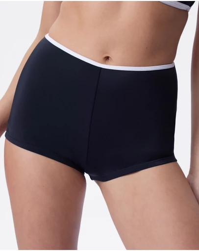 Bras N Things - Skye Shortie Bikini Bottom - Black