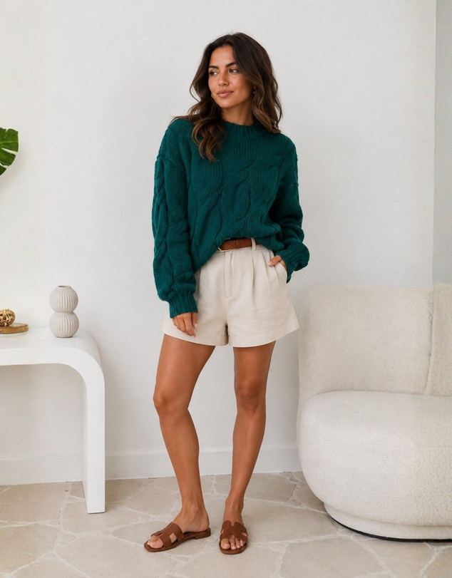 Esther & Co - Hadi Knit - Dark Green