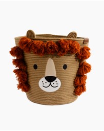 Living Textiles - Cotton Rope Animal Hamper - Lion
