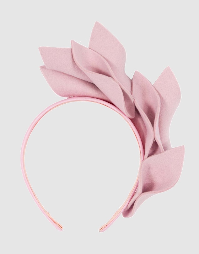 Max Alexander - Felt Pink Winter Racing Fascinator