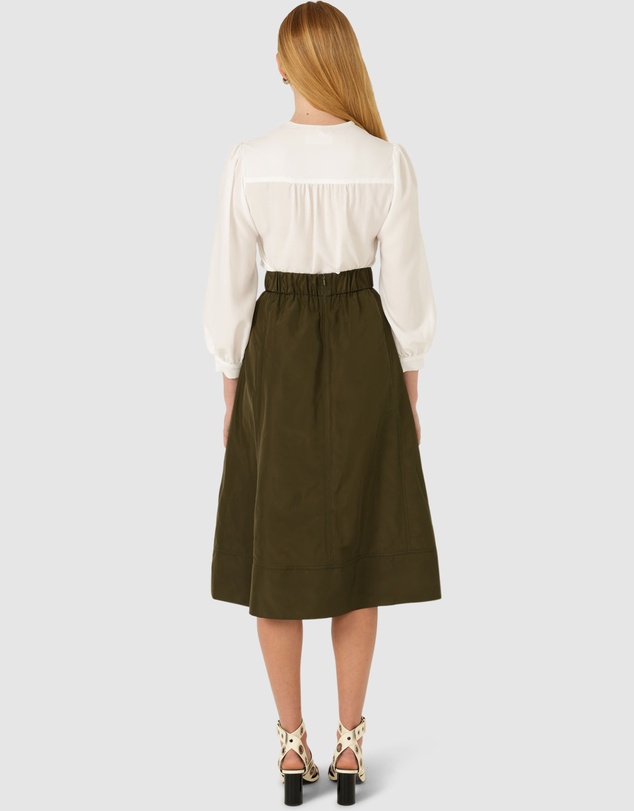 SACHA DRAKE - Pleated A-Line Skirt