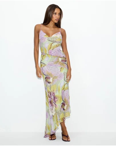 Dazie - Orchid Cut-Out Maxi Dress
