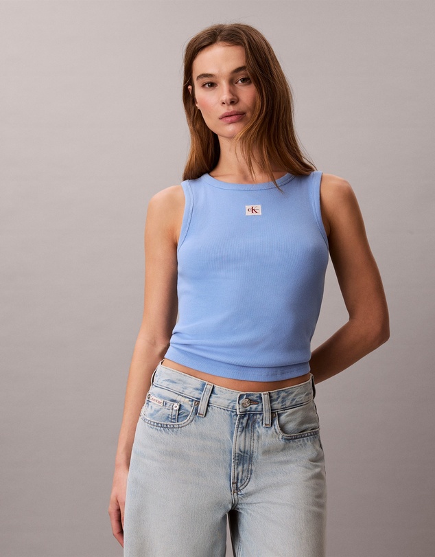 Calvin Klein Jeans - Cotton Stretch Ribbed Tank Top