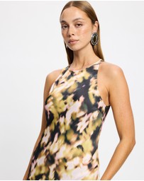 & Other Stories - Sleeveless Satin Midi Dress