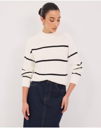 Calli - Ronnie Stripe Crew Neck Jumper
