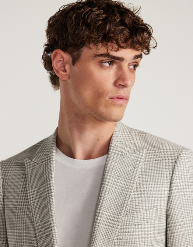 Calibre - Wool Linen Check Blazer