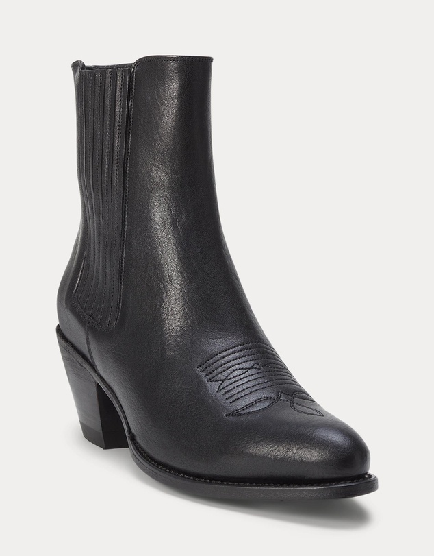 Polo Ralph Lauren - Leather Chelsea Western Boots - Women's