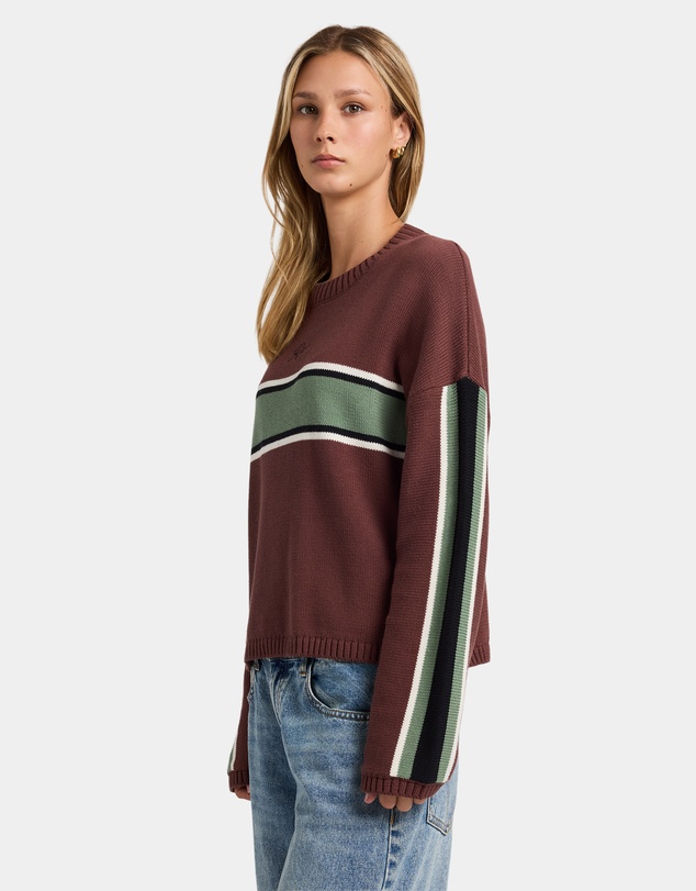 RVCA - Womens Ivy Stripe Crew Neck