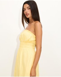 Dazie - Heatwave Strapless Maxi Dress