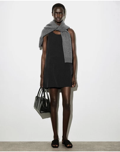 COS - Jersey-Panelled Nylon Mini Dress