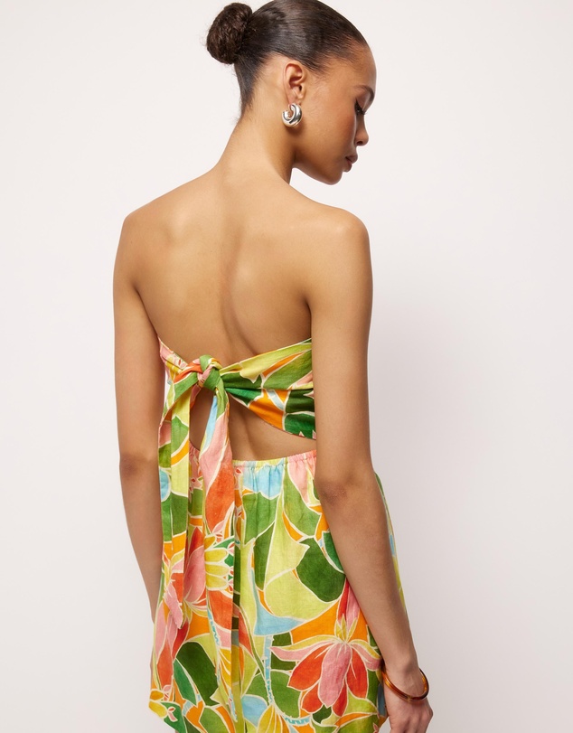AERE - Emina Linen Strapless Mini Dress