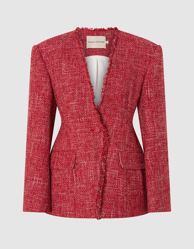 CAMILLA AND MARC - Carmine Fitted Collarless Blazer