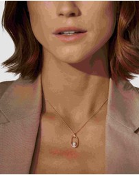 Skagen - Agnethe Rose Gold Tone Pendant Necklace