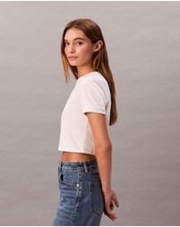 Calvin Klein Jeans - Logo Graphic Cropped T-Shirt