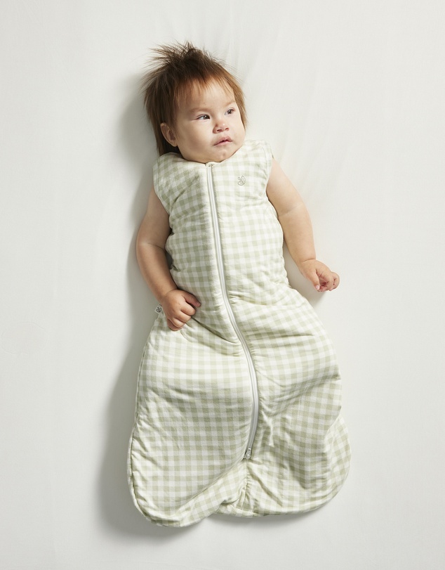 Grow Kindly - Sleeping Bag in Gumleaf Gingham - 3.5 TOG