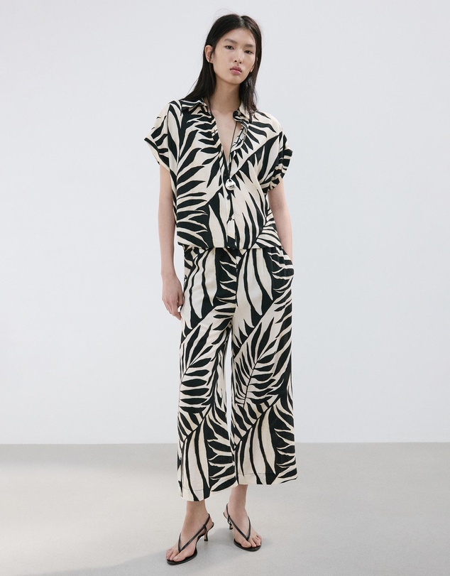 M.N.G - Flowy Printed Shirt