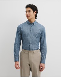 Country Road - Slim Fit Cotton Leaf Print Shirt
