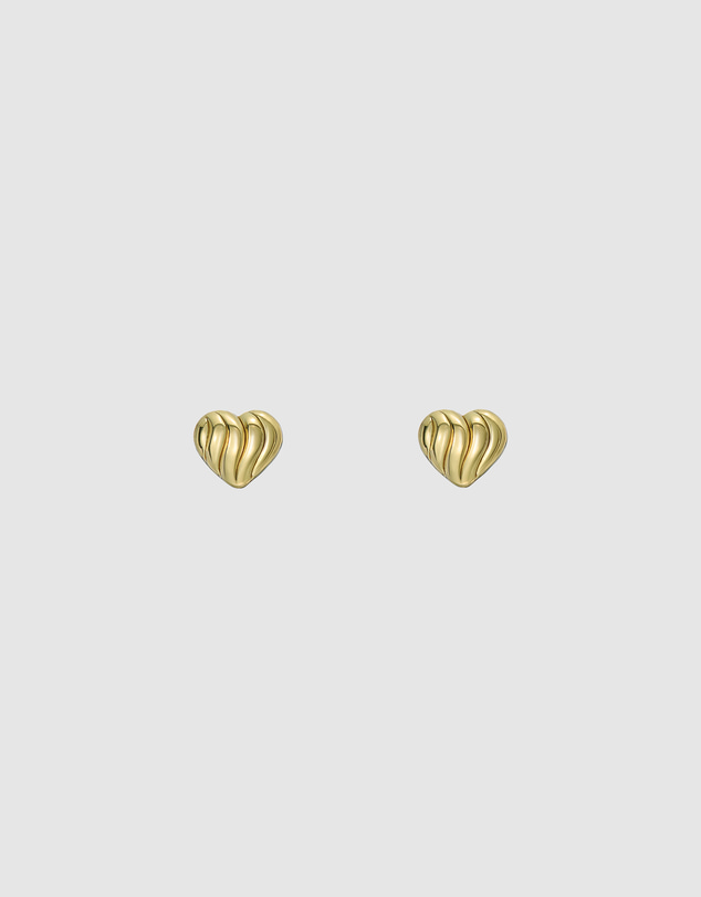 Ted Baker - ROCHELLE: Ripple Heart Micro Stud Earrings