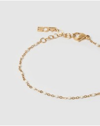 Arms Of Eve - Peggy Gold and Enamel Bracelet - Vanilla