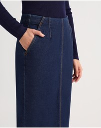 David Lawrence - Sue Denim Pencil Skirt