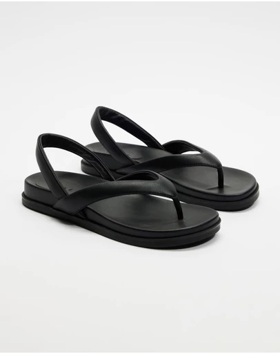 AERE - Leather Sling Back Thongs