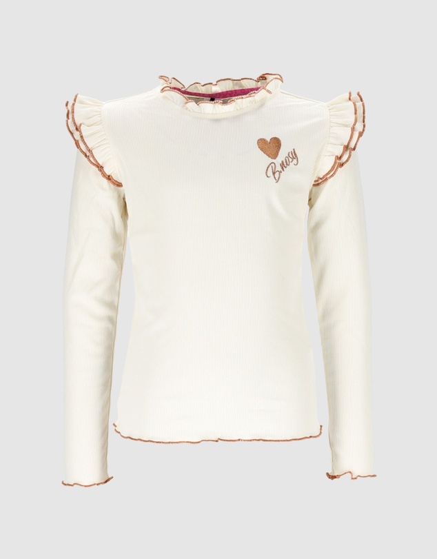 B.Nosy - Tonya Long Sleeve Frill Top - Kids-Teens