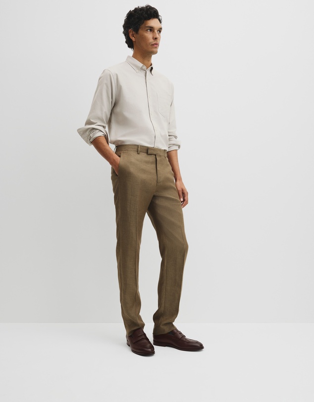 Country Road - Regular Fit Tapered Linen Pant