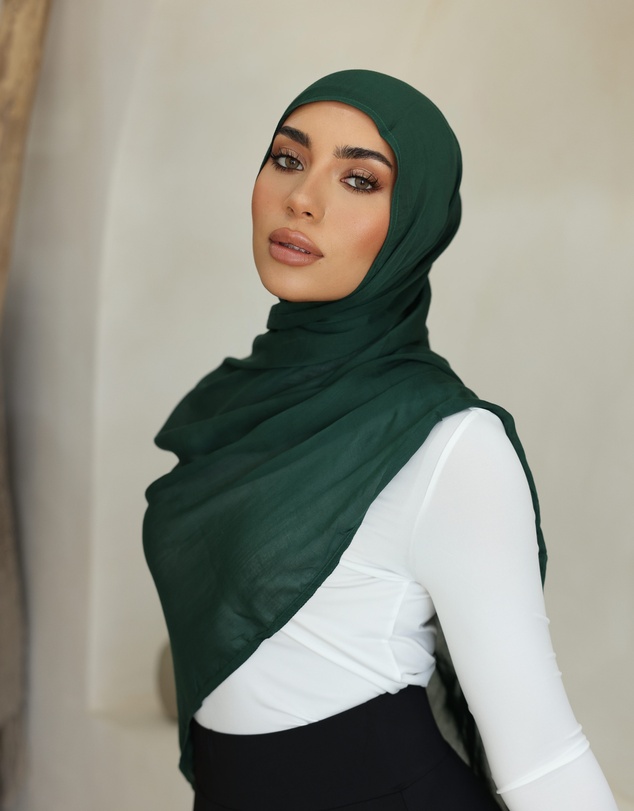 Mod Squad - Double Stitch Hijab- Emerald