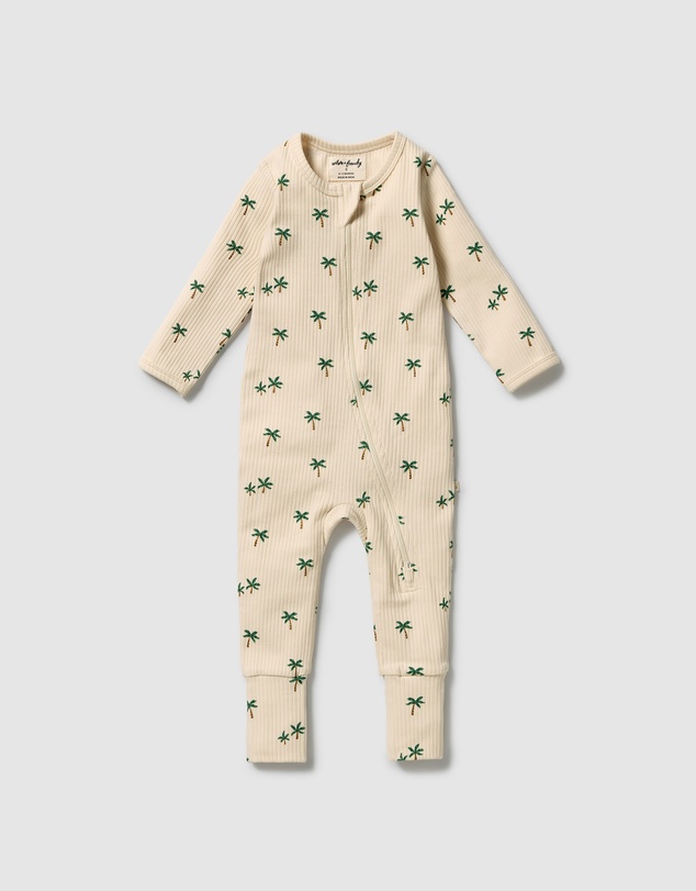 Wilson & Frenchy - Organic Zipsuit With Feet - Babies
