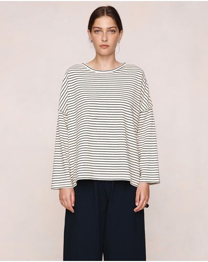 Ivory  &  Black Stripe