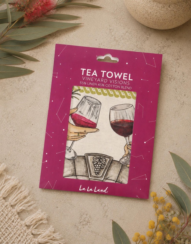 La La Land - Vineyard Visions Tea Towel
