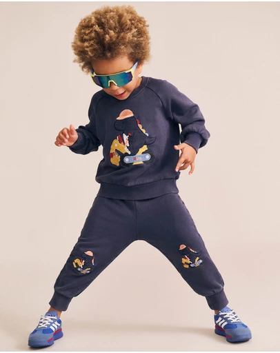 Huxbaby - Tradie Dino Trackpants - Babies-Kids