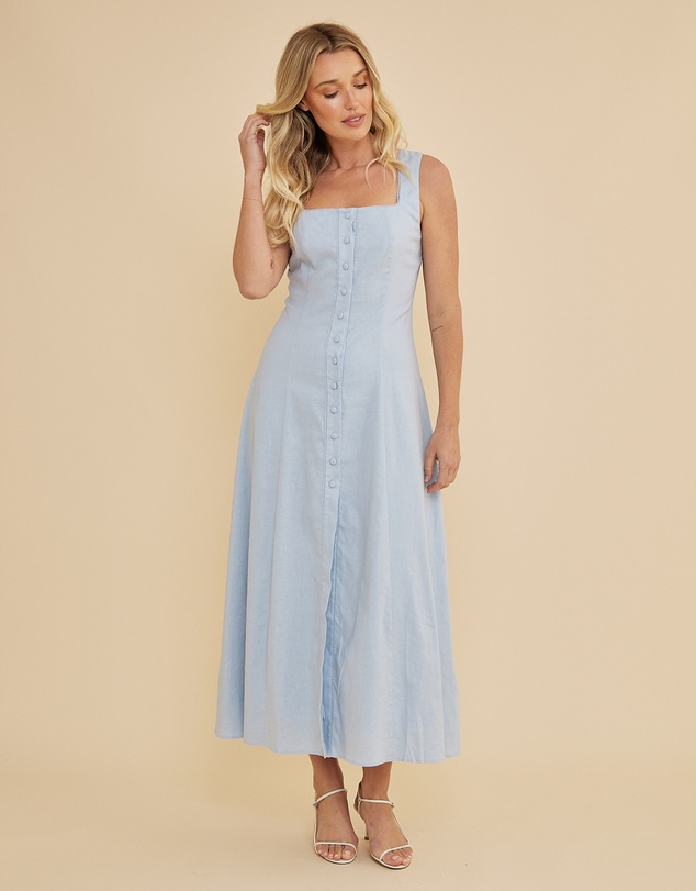 Amelius - Lucie Buttoned Midi Dress