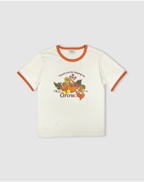 Banabae - Thank you For Helping Me Grow Ringer Tee - Ladies