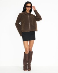 Dazie - Charlie Faux Suede Jacket