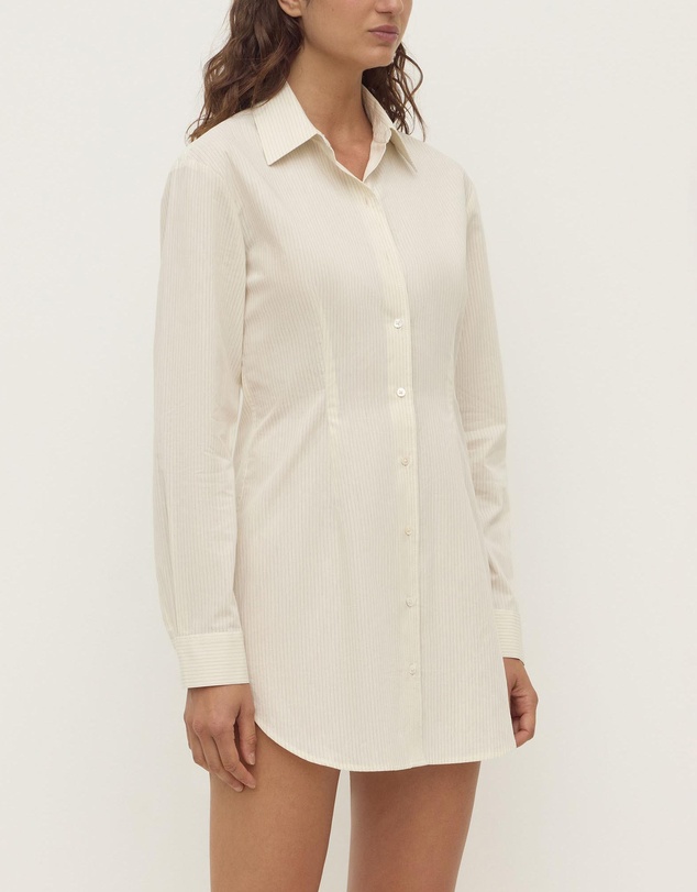 Assembly Label - Marina Stripe Long Sleeve Shirt Dress