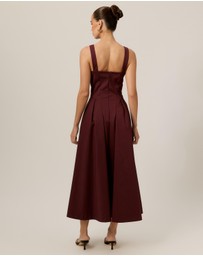 Tussah - V Neck Tuck Dress
