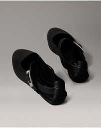 Calvin Klein - Leather Airfit Cushioned Ballerinas