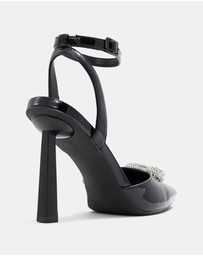 Call It Spring - Angellina Heart Ankle Strap Pump Heels
