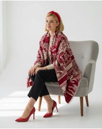 Mossée - Kelly Forest-Print Wool Shawl