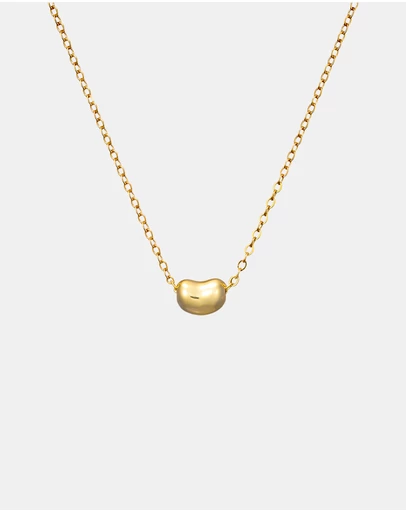 Zoe Olivia - 14K Gold Vermeil Bean Necklace