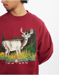 Vintage by The Real Deal - Pre Loved - 90s Deer Wildlife Sweatshirt