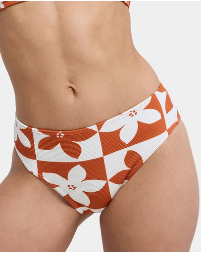 Roxy - Womens Hazy Days Mid Waist Classic Bikini Bottom