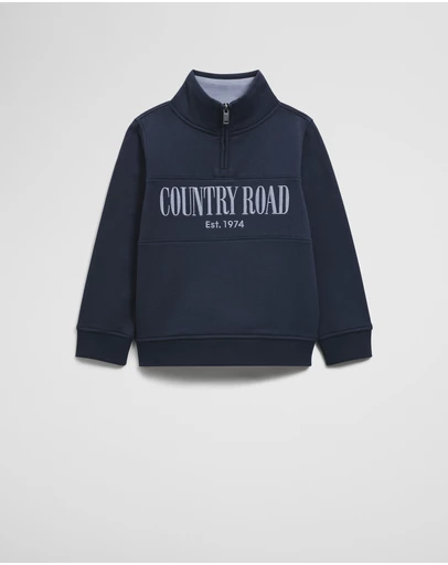 Country Road - Australian Cotton Heritage Half Zip Sweat