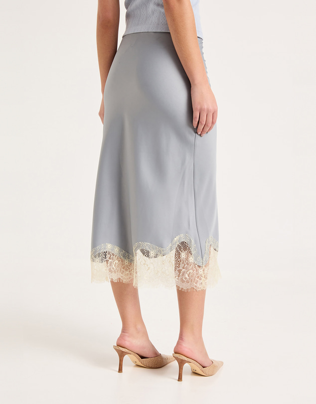 Rolla's - Rue Midi Skirt - Dusty Blue