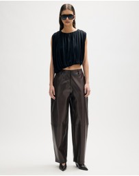 Minima Esenciales - Delfin Draped Jersey Top