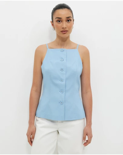 Calli - Harp Button Through Vest
