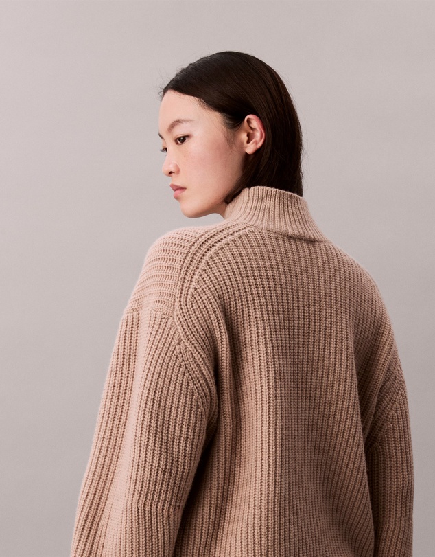 Calvin Klein - Ribbed Chunky Relaxed Turtleneck Jumper